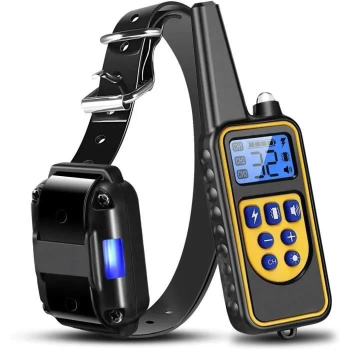 Comparer les prix de Collier anti aboiement chien/Collier de Dressage /collier d'entraînement à distance 800m avec 99 niveaux de Mode Rechargeable