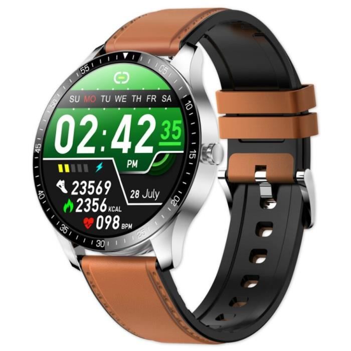 Montre connectée GENERIQUE Bracelet intelligent noir forme physique de santé moniteur de fréquence cardiaque pour ios android