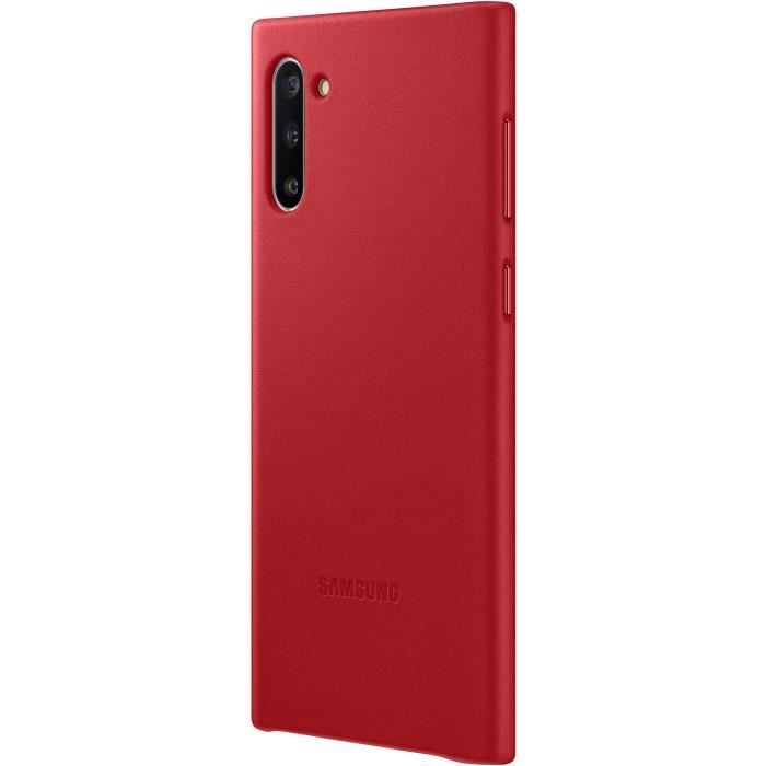 Coque cuir RougeNote10