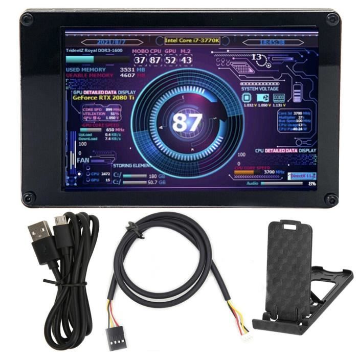 Module LCD Tactile TFT 3.5 Pouces - Résolution 480x320, Driver ILI9488, Interface Série - Pour Arduino, Raspberry Pi, Projets DIY