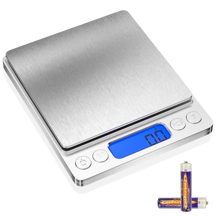 Balance De Cuisine électronique - Acier Inoxydable - 40 Kg - Haute Précision