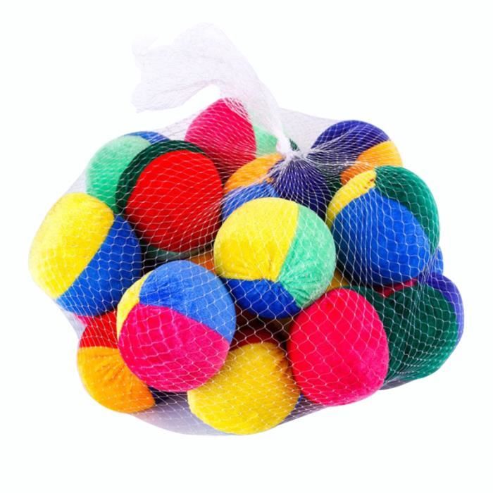 3 Balles jonglage colorées 6 cm