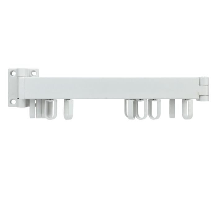 Cintre Rétractable, Séchoir À Linge Pliable, Gain De Place En Aluminium Stable Pour Murs