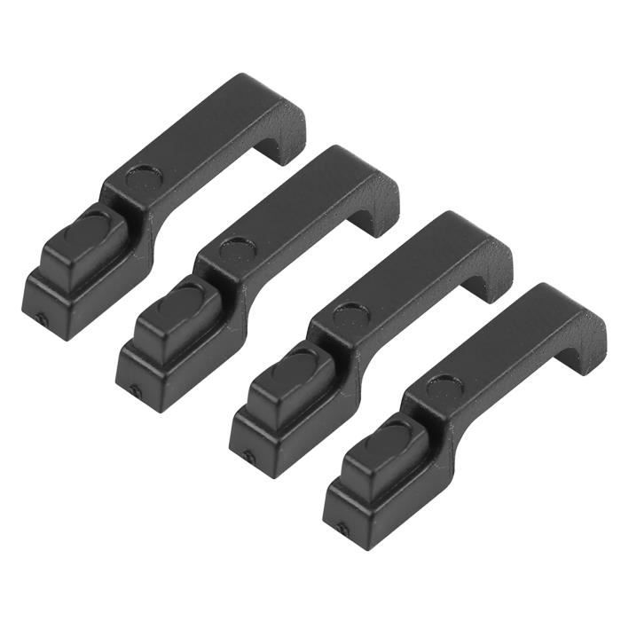 Poignées De Porte Simulation 4pcs Pour Voiture RC 1/10 Traxas TRX4 D90 Axial SCX10 - Accessoires Crawler Noir