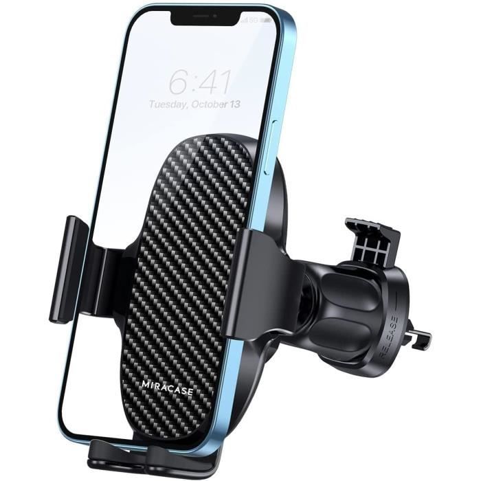 Miracase Support Telephone Voiture, Universel Porte Telephone Voiture  Grille Aeration Compatible Avec Iphone14 Pro Max 13 12 [H52] - Cdiscount  Téléphonie