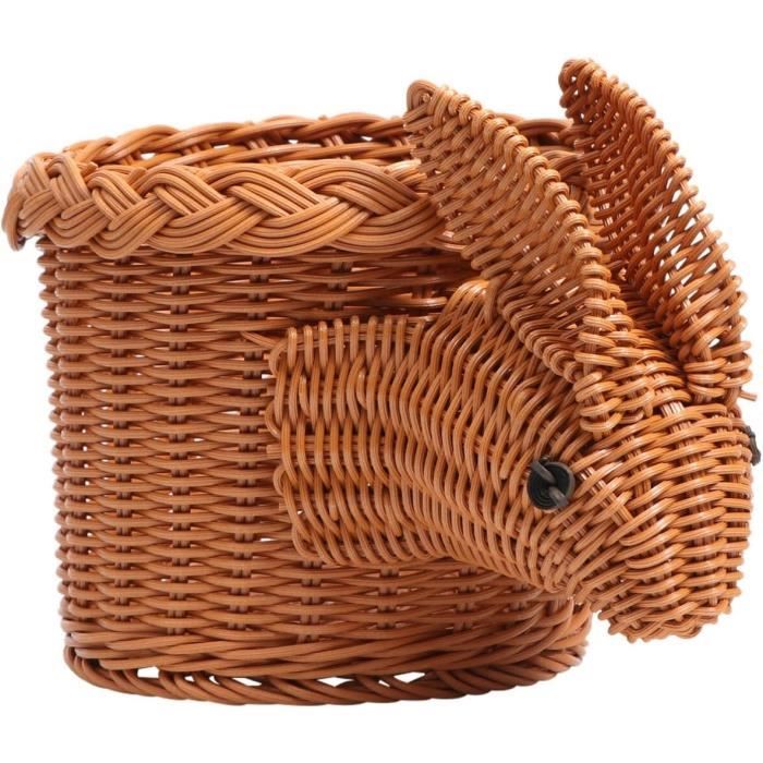 Panier de pêche à la mouche en osier vintage avec sangle en