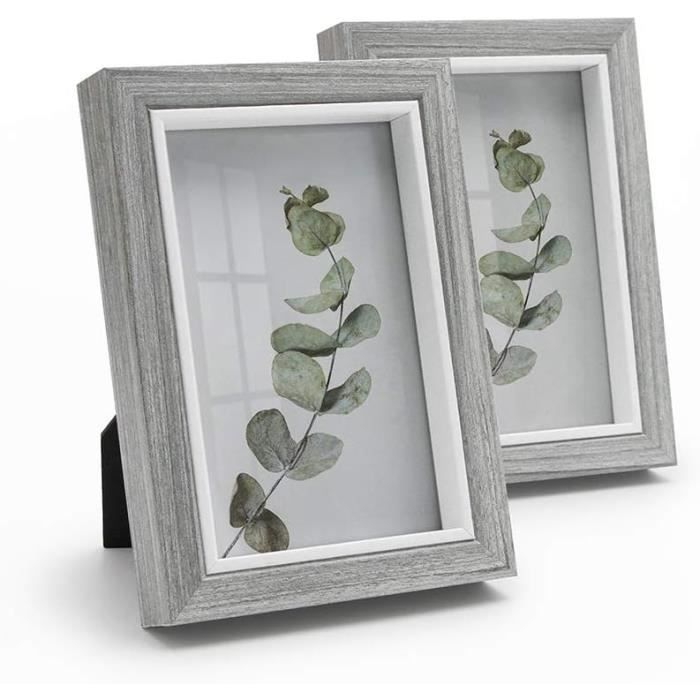 Lot De 3 Cadres Photo 10x15 Cm - Blanc Et Or, Marque Imagine (Occasion)
