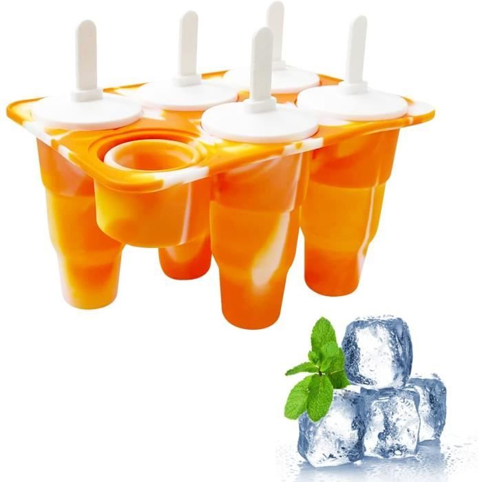 Moules à Glace Pliables à 6 Grilles - Moule à Glace En
