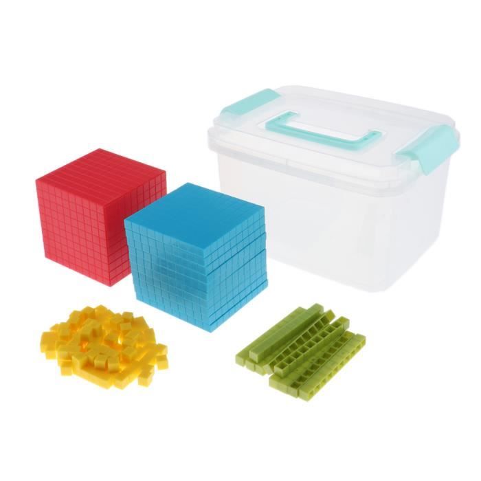 WISSNER® AKTIV lernen - Set de calcul décimal de 1 à 10 000, 189 pces en BTE Carton - RE-Plastic