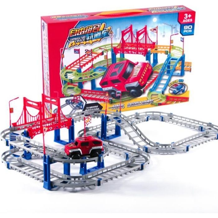 Circuit Voiture Jouet pour Enfant 90 Pièces Piste de Circuit de Voiture  Electrique Cadeau pour Enfants Garçons Filles 3 4 5 6 Ans - Cdiscount Jeux  - Jouets