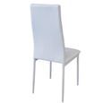 Lot de 6 chaises ALBATROS RIMINI en simili blanc, design contemporain - contrôlées par SGS-1