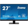 Ecran PC - IIYAMA - ProLite 27" Slim - 27" 4K - Dalle IPS - 4 ms - 60 Hz - HDMI / DVI-D / DisplayPort-1