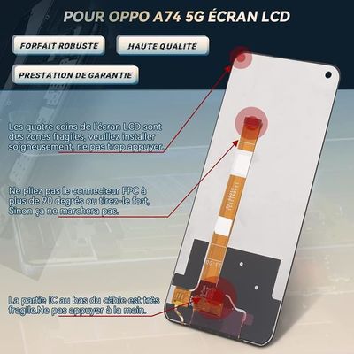 Ecran LCD et Vitre Tactile avec Châssis Noir Pour OPPO A79 5G (CPH2553
