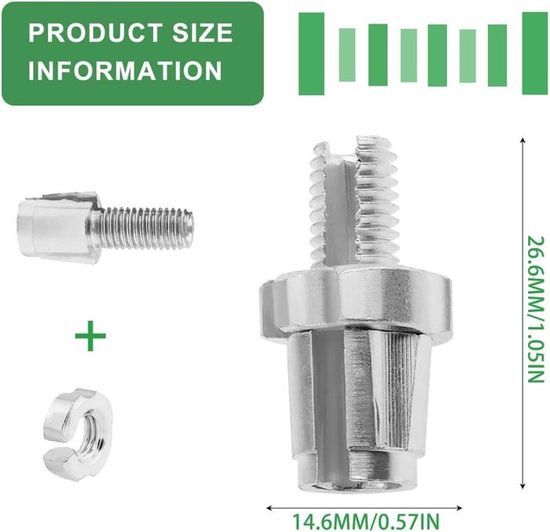 GXGM Lot De 6 Vis De Réglage M7 Pour Leviers De Frein – VTT, Route, Véhicules Électriques