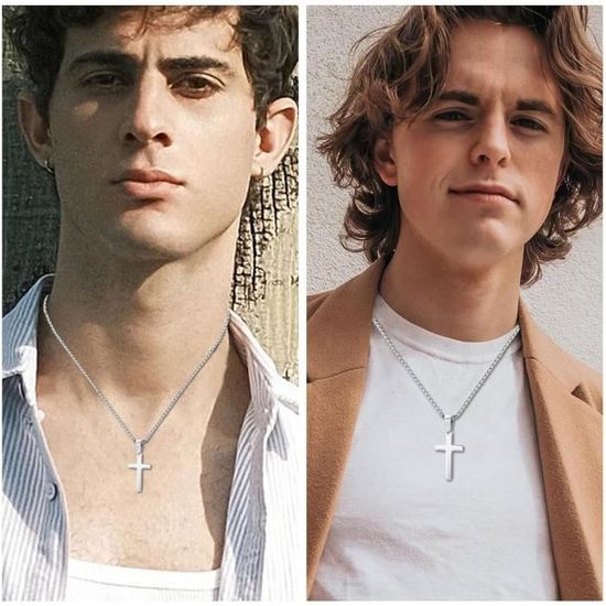 Coller Crox, Chaîne En Acer Noxydable Et Brllants En Zrconum