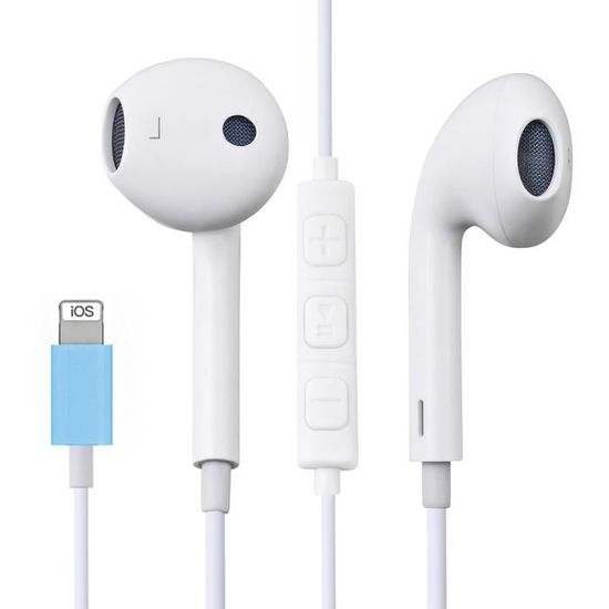 Casque d'écoute filaire Bluetooth Magicfly pour Apple iPhone 7 8