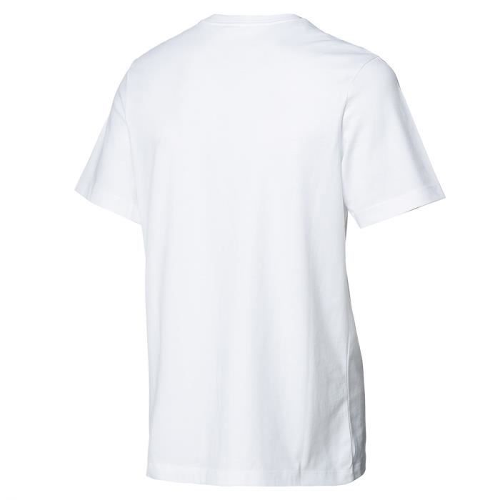 T-shirt nsw club logo brodé blanc homme - Nike