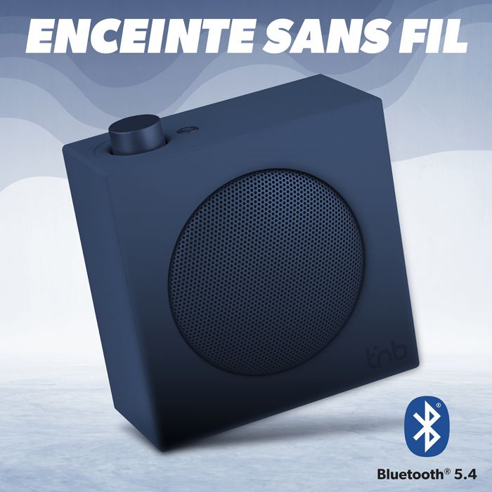 Enceinte Bluetooth T’nB Rainbow – 10W RMS, Bluetooth 5.4, Autonomie 8h, TWS, MicroSD, Jack 3.5mm, FM, Blanc Ivoire