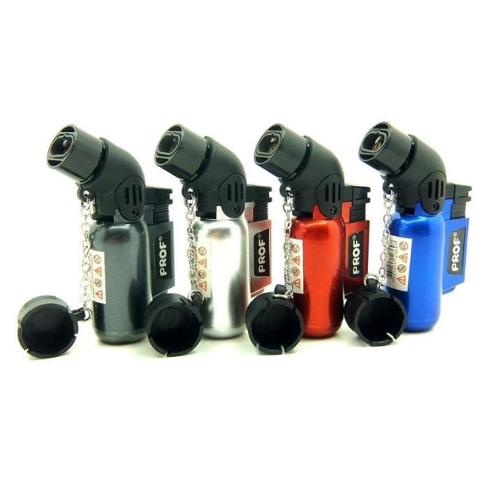 Briquets Électroniques Prof - Lot De 5, Rechargeables USB, Flamme Réglable | 5 Couleurs