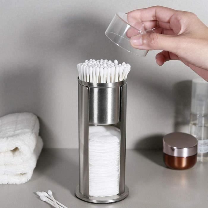 Organisateur Apothicaire Lot L – Distributeurs Boules Coton, Cotons-tiges & Tampons Coton Salle De Bain