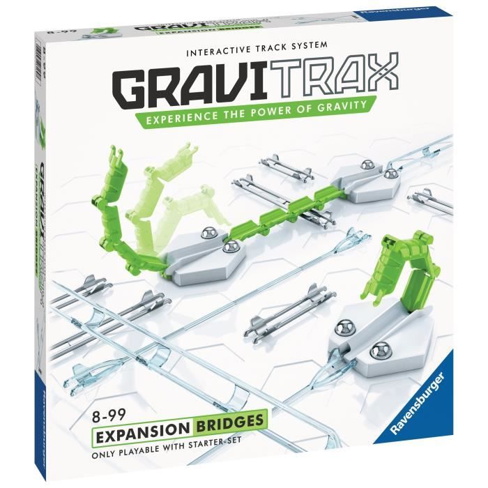 GraviTrax - Set d'extension Ponts et Rails - Circuits de billes créatifs -  13 pièces - Dès 8 ans - Version FR - Cdiscount Jeux - Jouets
