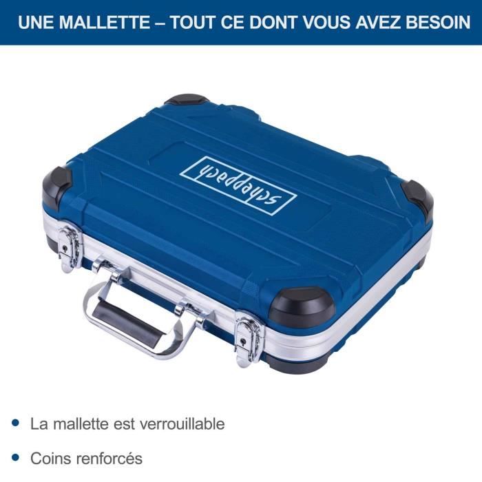 Evitez la perte d outils avec la mallette de 102 pieces SCHEPPACH TB150