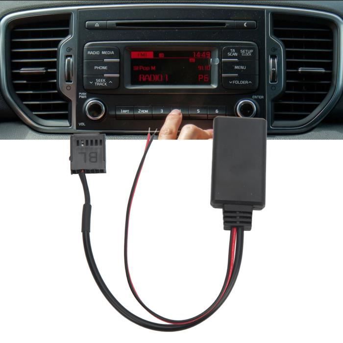 BEL-7643669861846-Câble Auxiliaire 'Autoradio Adaptateur Sans Fil 12  Broches Pour Auto - Cdiscount Auto