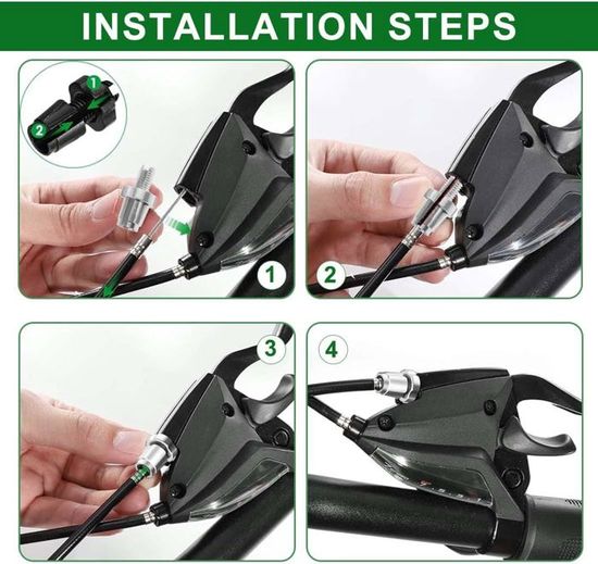 Vis De Réglage Levier De Frein Vélo M7 - Lot De 4 (2 Noir + 2 Argent) Pour VTT, Route, Fixie