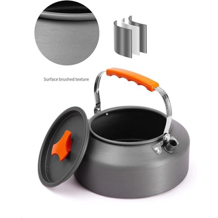 Bulin Bouilloire Camping Chauffage Rapide 2,2L - Théière Portable Aluminium Anodisé Pour Randonnée