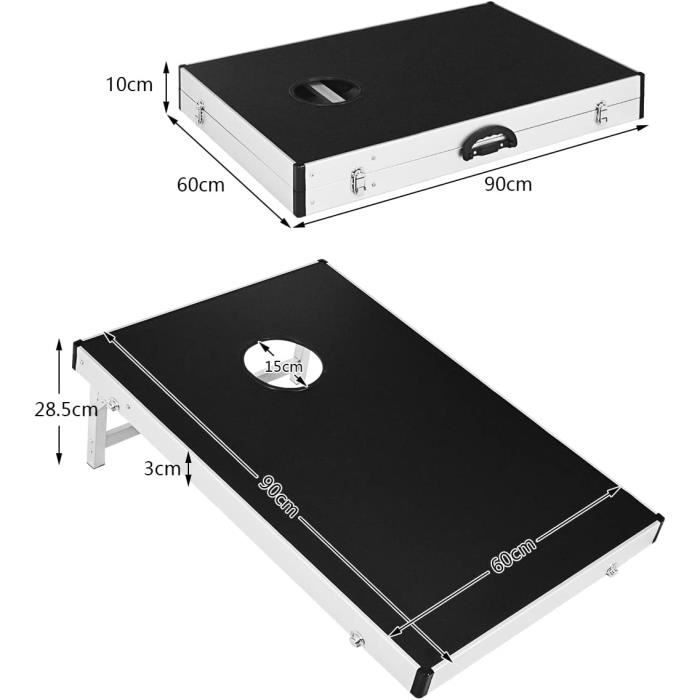 Mini Jeu De Cornhole Pour Enfants - Jeu D'Adresse Intérieur & Extérieur Avec Sacs Colorés - Idéal Chambre, Jardin, Anniversaire - Développe Précision & Coordination