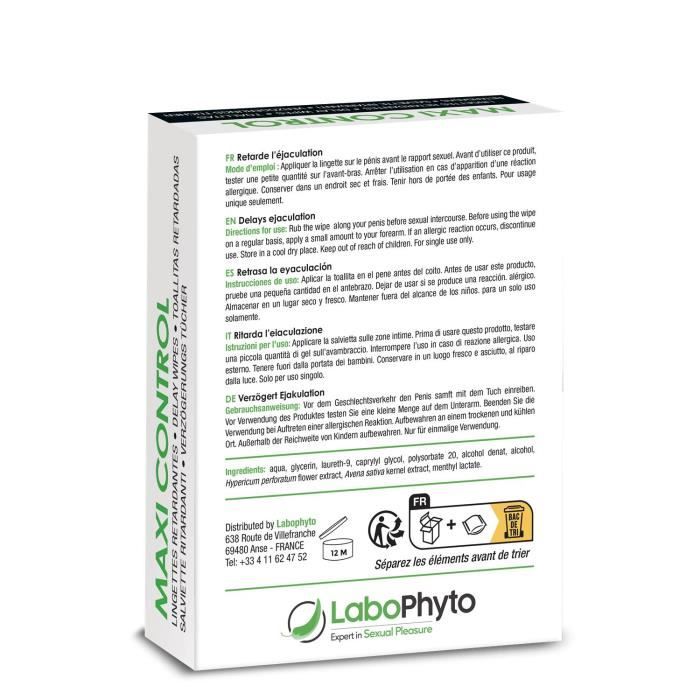 Lingettes Retardantes Maxi Control Labophyto - 100 Ml - Neuf Made In France