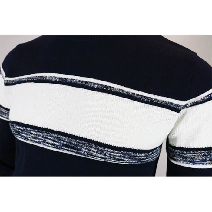Pull Garçon George – Coton Noir Motif Géométrique, Taille 9-10 Ans, Manches Longues