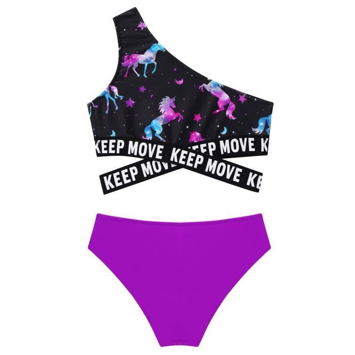 Maillots De Bain Fille 3 Pièces Bikini Enfant - Ensemble Mignon Et Confortable Plage Piscine