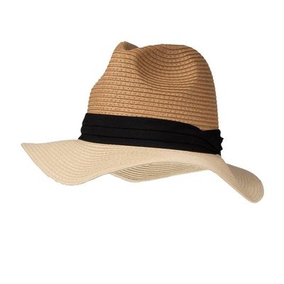 Chapeau Paille Large Bord Pour Femme – Élégant, UV, Pliable, Parfait Pour La Plage Et Les Vacances D'été