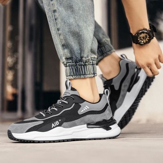 Men's Fashion Sneakers Running Shoes Workout Tennis Walking Athletic Gym Mesh Breathable Casual Zapatos de Hombre Dark Blue | Walking