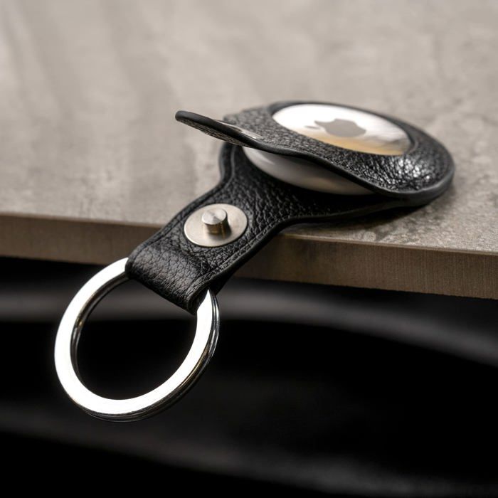 Porte-Clés En Cuir Véritable TORRO - Anneau Métal Brossé 2,5cm - Design Luxueux - 11cm