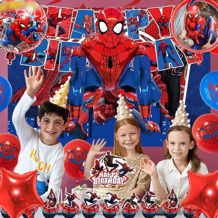 Décoration Anniversaire Spiderma, Anniversaire Spiderma 6 Ans, Ballon  Spiderma Anniversaire, Goodies Anniversaire Enfant, Thè[H6264] - Cdiscount  Maison