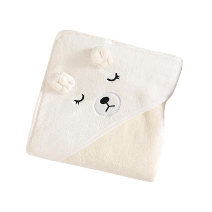 Serviette De Bain à Capuche Pour Bébé Ultra Absorbante Et