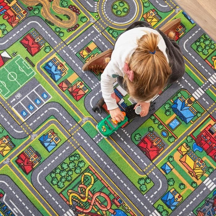 Achat Tapis de jeu pour enfant - circuit de voiture 130 x 200 cm en gros