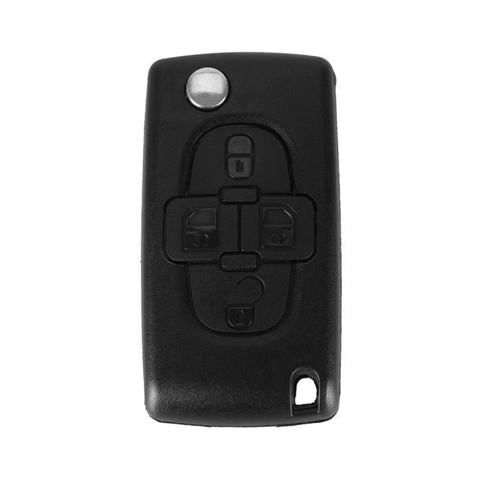 PHONILLICO Coque Clé 3 Boutons Pour Peugeot 208 308 5008 Citroën C4 Cactus - Télécommande Plip