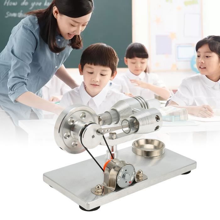 Yechiry Jouet éducatif de Modèle de Moteur de Moteur Stirling, Kit de Modèle de Stirling en Verre d'acier Inoxydable en Alliage de Zinc, à Faible Bruit pour Les étudiants de Yechiry Jouet éducatif de Modèle de Moteur de Moteur Stirling, Kit de Modèle de Stirling en Verre d'acier Inoxydable en Alliage de Zinc, à Faible Bruit pour Les étudiants de