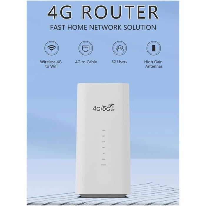 TENDA Routeur 4g 300Mbps, port carte sim, Ports Ethernet, Service vocale,  4G+ LTE , VoLTE, routeur WiFi configuration facile. 4G06 - Cdiscount  Informatique