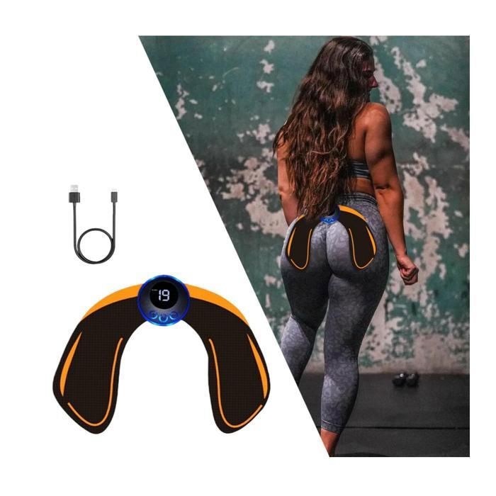 Appareil De Fitness Pour Fessiers Avec 19 Modes – Stimulation Musculaire, Entraînement à La Maison, Au Bureau Ou En Voyage
