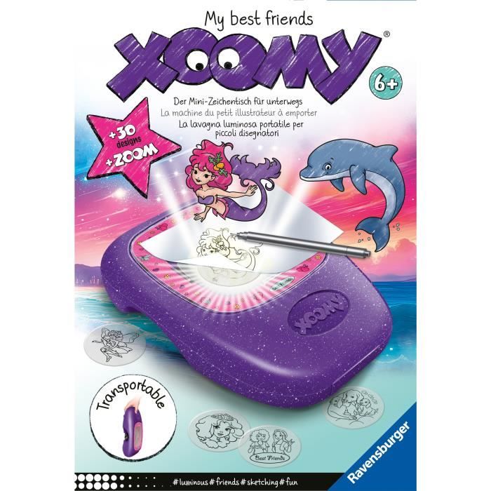 Ravensburger Xoomy My Best Friends - Machine à Dessiner Portable Avec Zoom Pour Enfants Dès 6 Ans - Loisirs Créatifs 23697