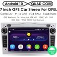Android 10.0 Autoradio stéréo pour Opel Vauxhall Lecteur DVD Radio 7" IPS HD Écran Tactile GPS Navigation avec Bluetooth WiFi-0