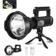 Stillcool® Lampe torche LED Ultra puissante Lampe de poche rechargeable étanche avec trépied pour Camping Randonnée Pêche -0