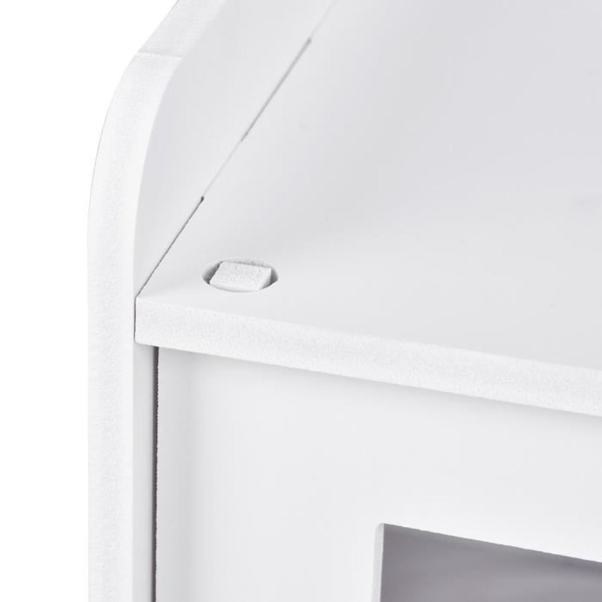 Meuble de salle de bain Brown PVC plastic wood panel 65x48x23cm