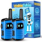 Talkie-walkie pour enfants ATOPDREAM Mini talkie-walkie, longue portée de 1000 pieds, jouet de jeu en plein air Talkie-walkie（Bleu）