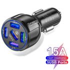 DOCCMIK Chargeur Voiture Rapide QC3.0 + 5USB pour apple ou samsung,Chargeur de téléphone de voiture