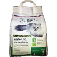 Litière Chat et Rongeur - 100% végétale Félichef Bio - 5kg